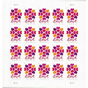 2019 Love Hearts Blossom First Forever First Class Postage Class Postage Stamps