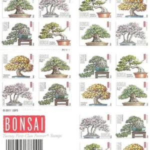 Bonsai Tree Forever First Class Postage Stamps