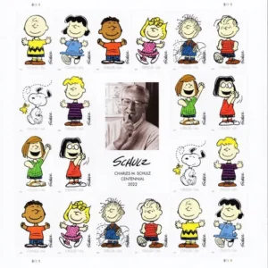 Cartoonist Charles Schulz "Peanuts" Forever Postage Stamps