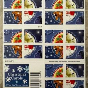 Christmas Carols Forever First Class Postage Stamps