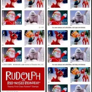 First Class Forever Stamps - Rudolph the Red-Nosed Reindeer