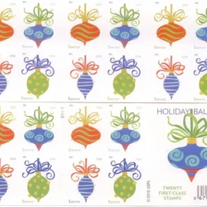 Holiday Baubles Forever First Class Postage Stamps