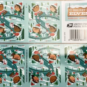 Holiday Elves Forever Postage Stamps