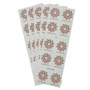 Patriotic Spiral Forever First Class Postage Stamps