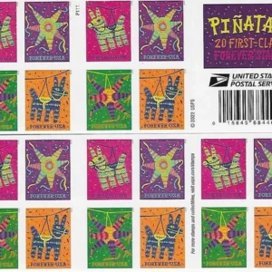 Pinatas Forever First Class Postage Stamps