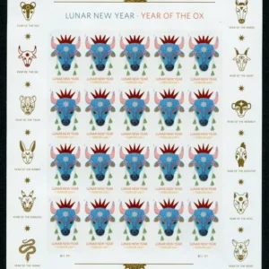 Year of the Ox Stamp Celebrates Lunar New Year Forever First Class Postage Stamps