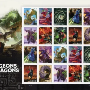 Dungeons & Dragons Forever First Class Postage Stamps