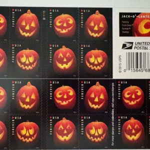 Forever Stamp - Jack-O'-Lanterns Forever First Class Postage Stamps