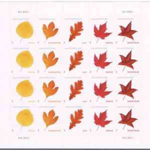 Vibrant Leaves Forever First Class Postage Stamps