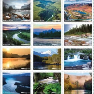 Wild and Scenic Rivers Forever First Class Postage Stamps