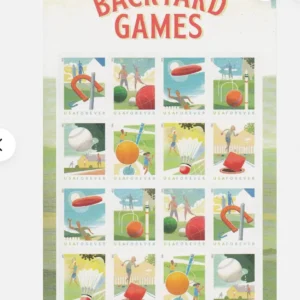 Backyard Games Forever First Class Postage Stamps