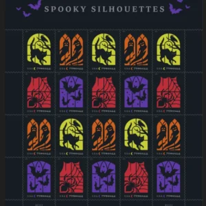 Spooky Silhouettes Forever First Class Postage Stamps