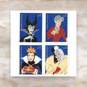 2017 Disney Villains Forever Stamps – 5 Full Sheets Bundle Deal