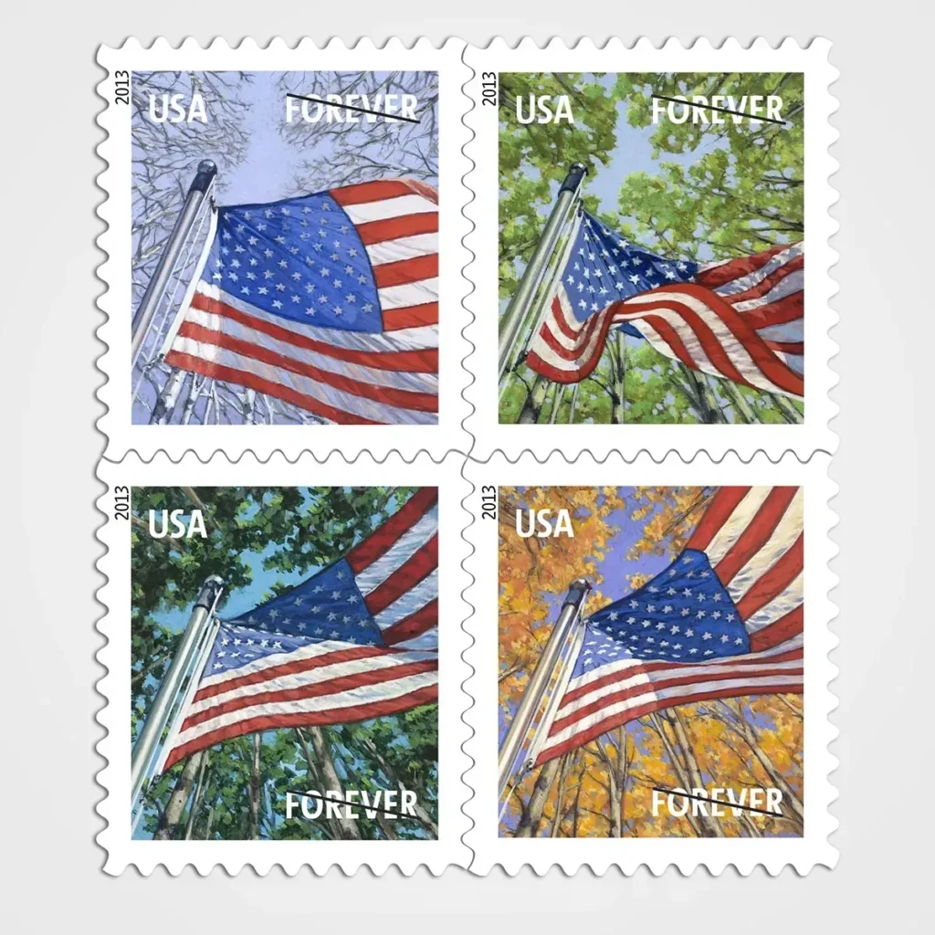 A Flag for All Seasons Stamps - Forever First Class Postage Stamps