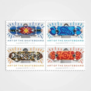 Art of the Skateboard Stamps - Forever First Class Postage Stamps