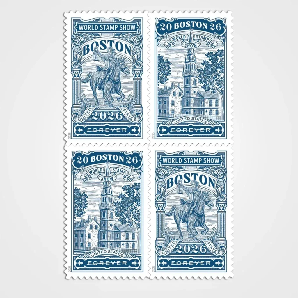 Boston 2026 World Stamp Show - Forever First Class Postage Stamps