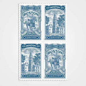 Boston 2026 World Stamp Show - Forever First Class Postage Stamps