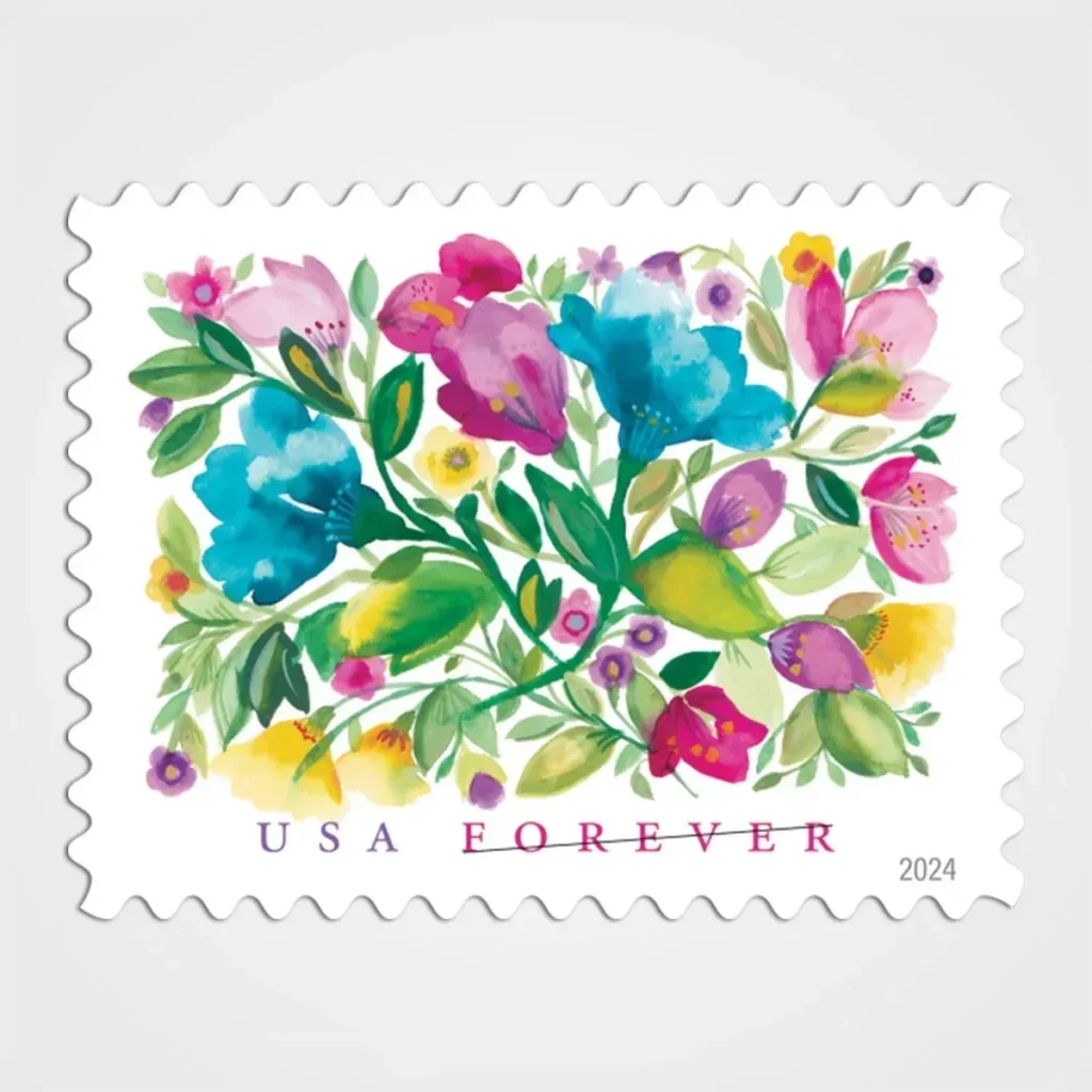 Celebration Blooms Stamps - Forever First Class Postage Stamps