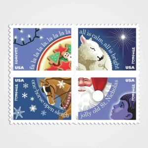 Christmas Carols Stamps - Forever First Class Postage Stamps
