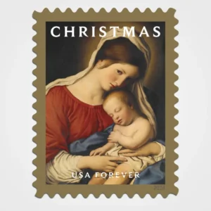 Christmas Madonna and Child Stamps - Forever First Class Postage Stamps