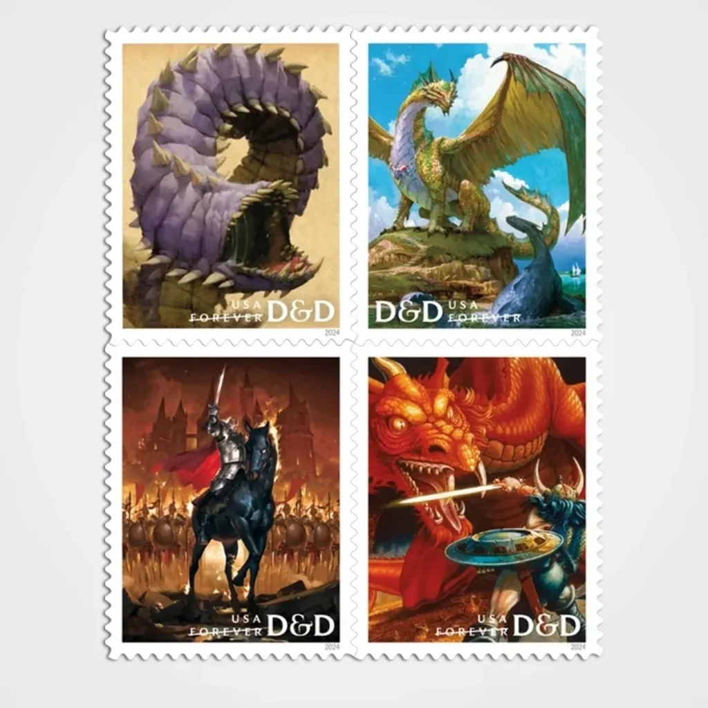 Dungeons & Dragons Stamps - Forever First Class Postage Stamps
