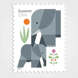Elephants Stamps - Forever First Class Postage Stamps