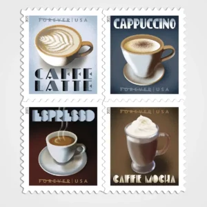 Espresso Drinks Stamps - Forever First Class Postage Stamps