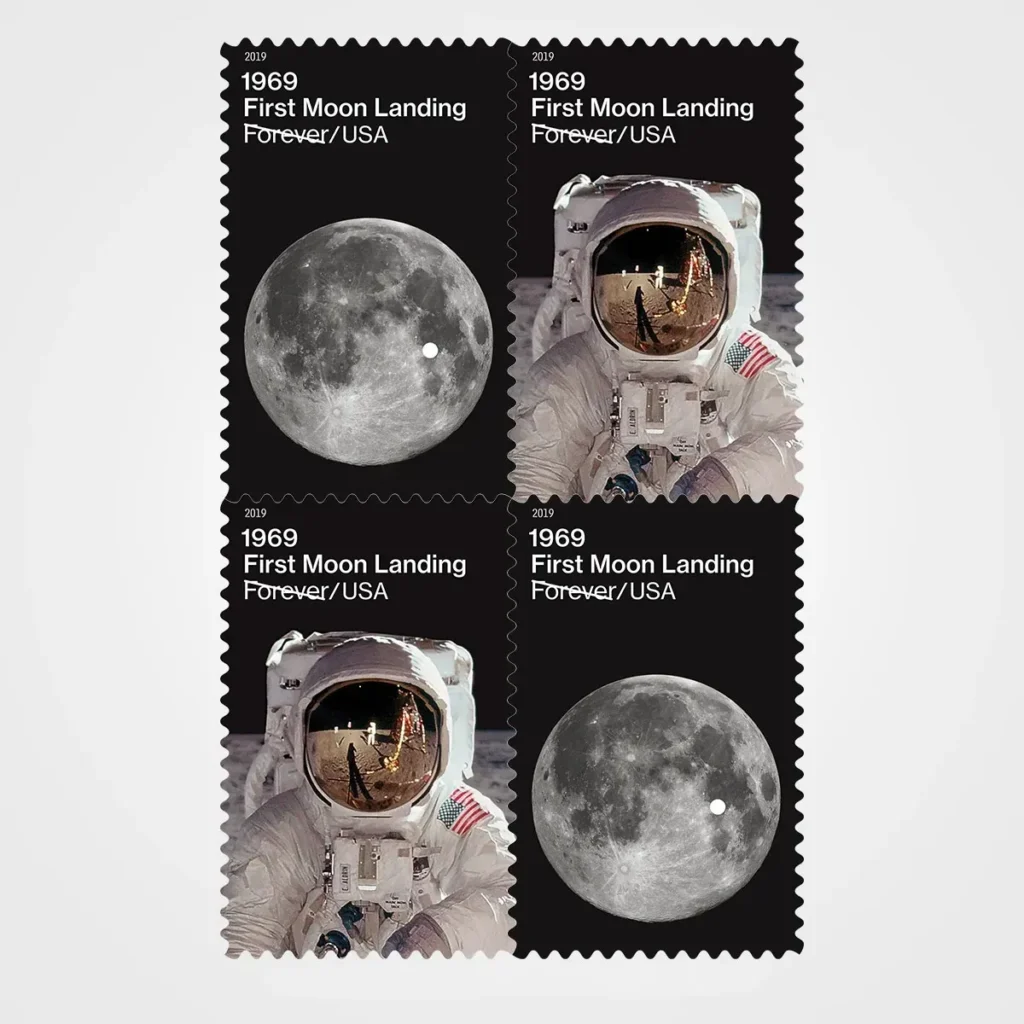 First Moon Landing Stamps - Forever First Class Postage Stamps