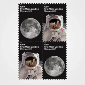 First Moon Landing Stamps - Forever First Class Postage Stamps