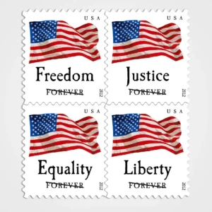 Four Flags Stamps - Forever First Class Postage Stamps