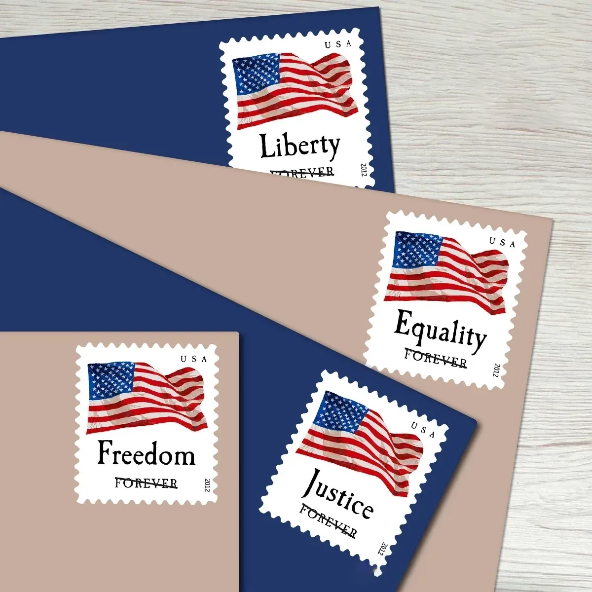 Four Flags Stamps - Forever First Class Postage Stamps - Image 2