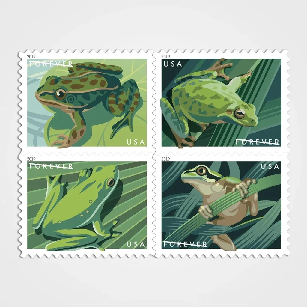 Frogs Stamps - Forever First Class Postage Stamps