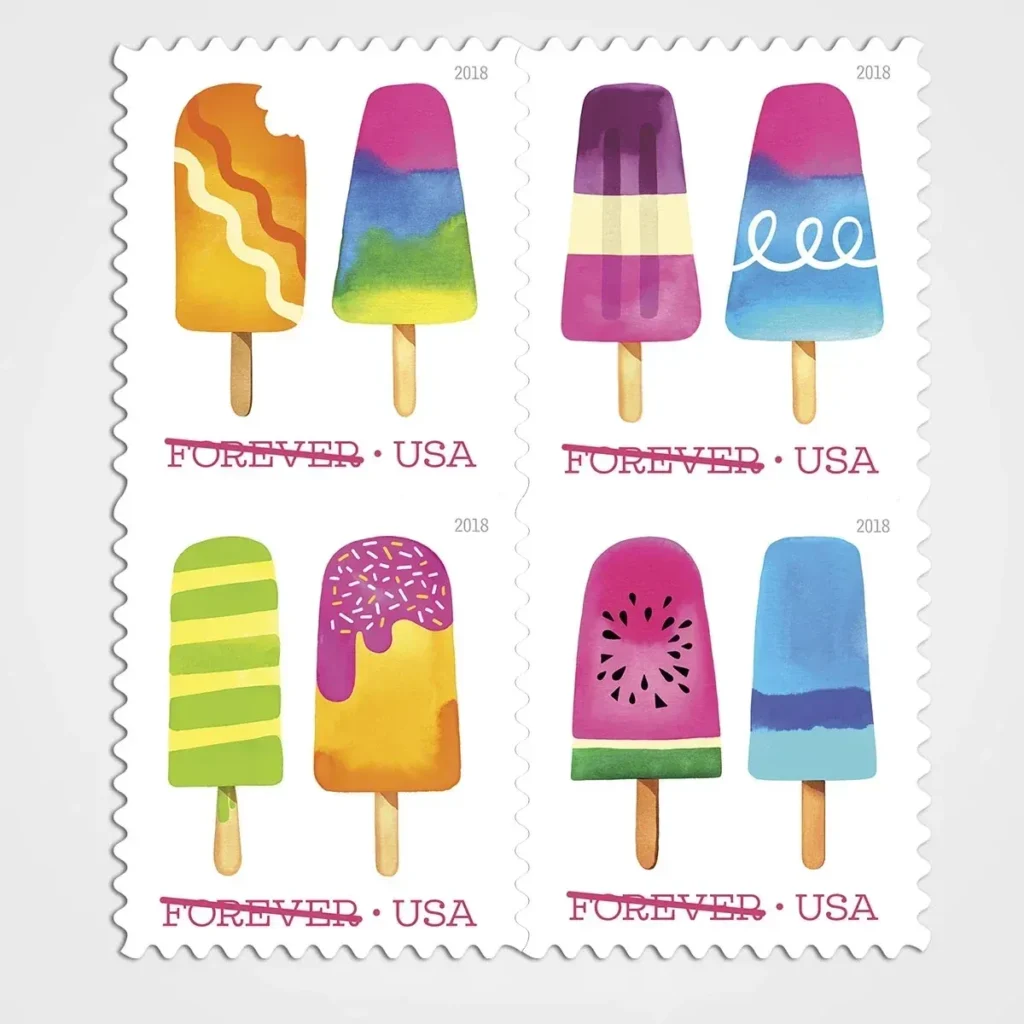 Frozen Treats Stamps - Forever First Class Postage Stamps