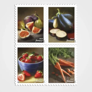 Fruits and Vegetables Stamps - Forever First Class Postage Stamps