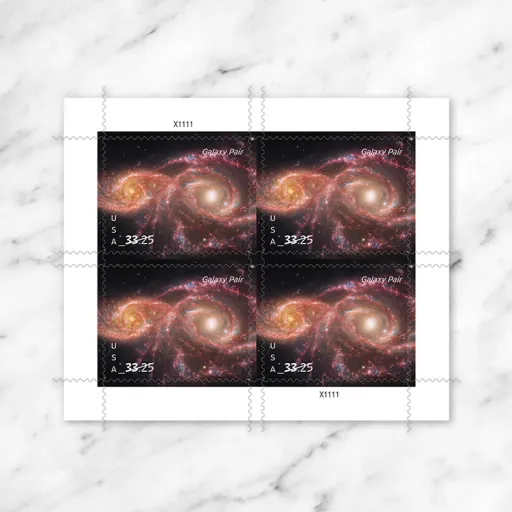 Galaxy Pair Priority Mail Express Stamps - Image 3