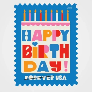 Happy Birthday Stamps - Forever First Class Postage Stamps