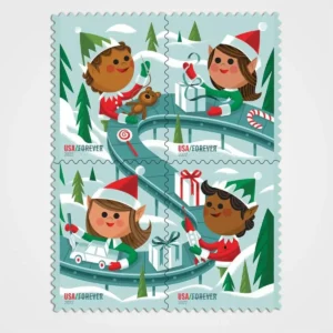 Holiday Elves Stamps - Forever First Class Postage Stamps