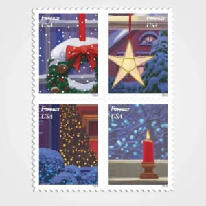 Holiday Windows Stamps - Forever First Class Postage Stamps