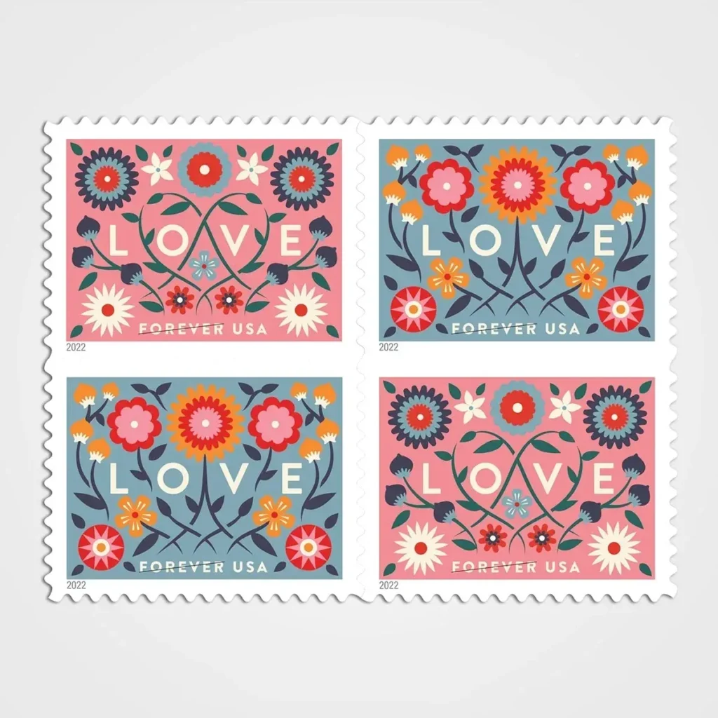 Love 2022 Stamps - Forever First Class Postage Stamps