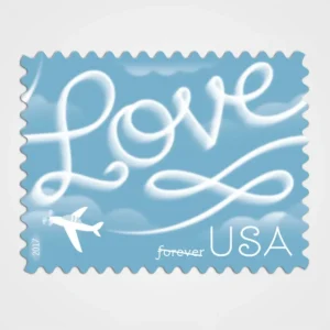 Love Skywriting Stamps - Forever First Class Postage Stamps