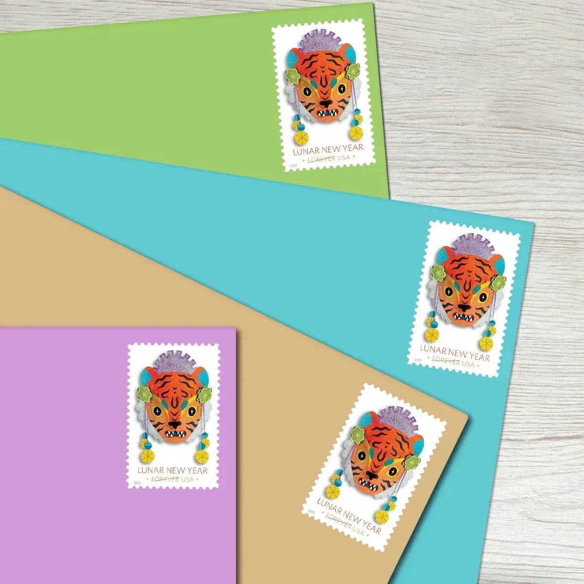 Lunar New Year · Year of the Tiger Stamps - Forever First Class Postage Stamps - Image 2