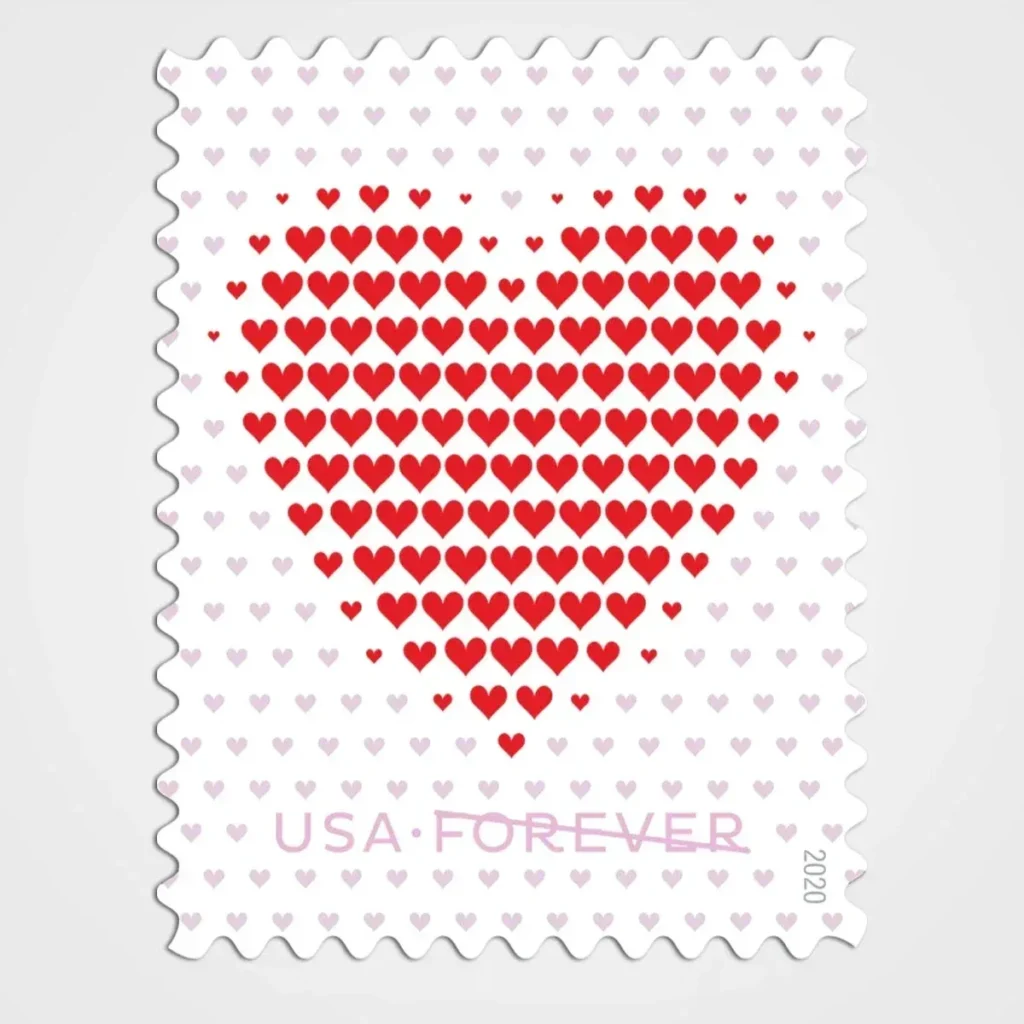 Made of Hearts Stamps - Forever First Class Postage Stamps