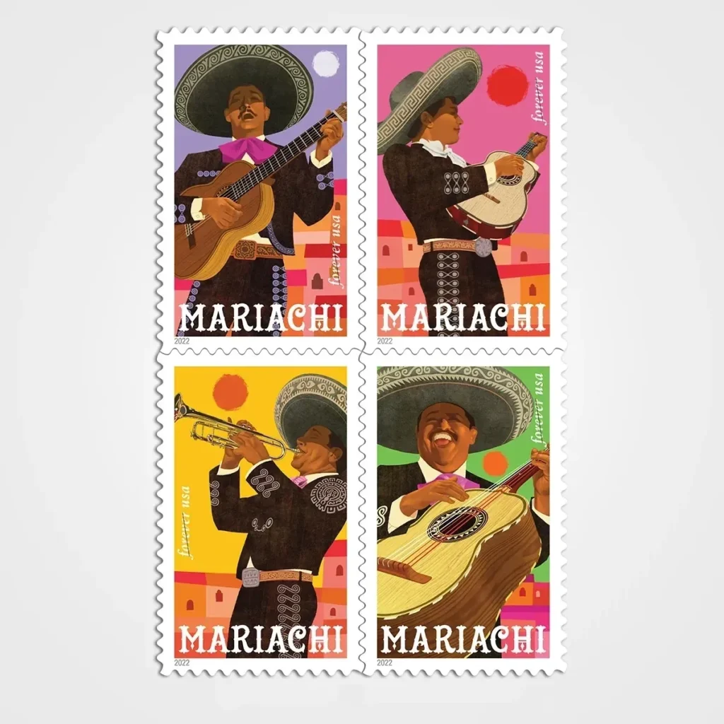 Mariachi Stamps - Forever First Class Postage Stamps