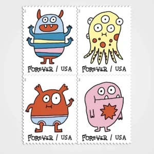 Message Monsters Stamps - Forever First Class Postage Stamps