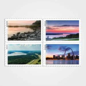 Mighty Mississippi Stamps - Forever First Class Postage Stamps