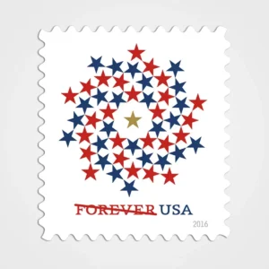 Patriotic Spiral Stamps - Forever First Class Postage Stamps