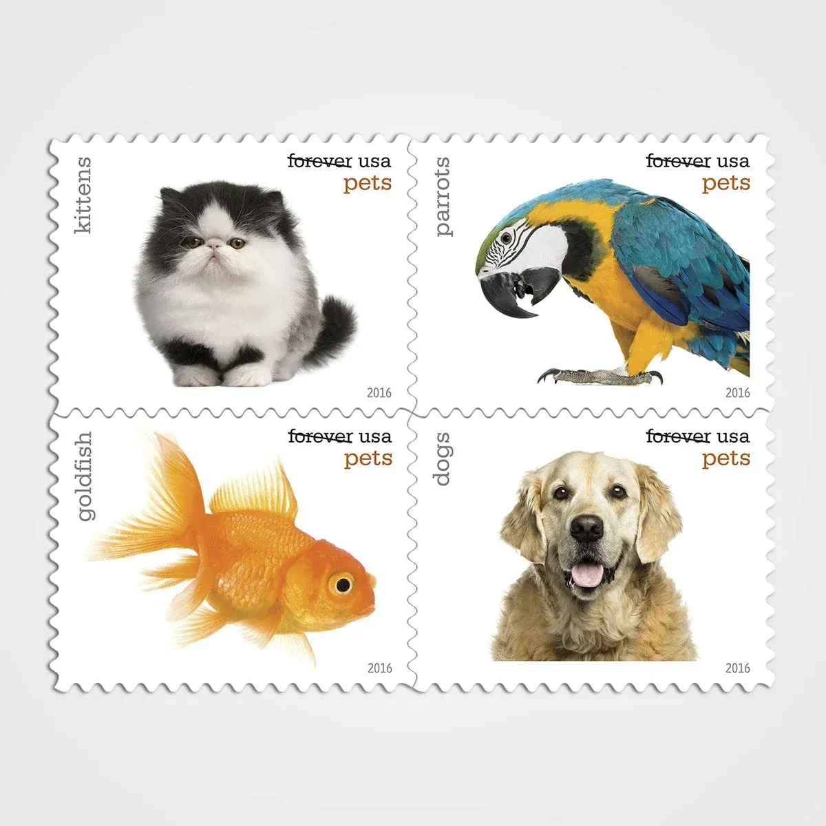 Pets Stamps - Forever First Class Postage Stamps