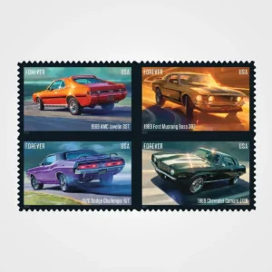 Pony Cars Stamps - Forever First Class Postage Stamps