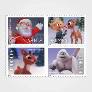 Rudolph the Red-Nosed Reindeer Stamps - Forever First Class Postage Stamps