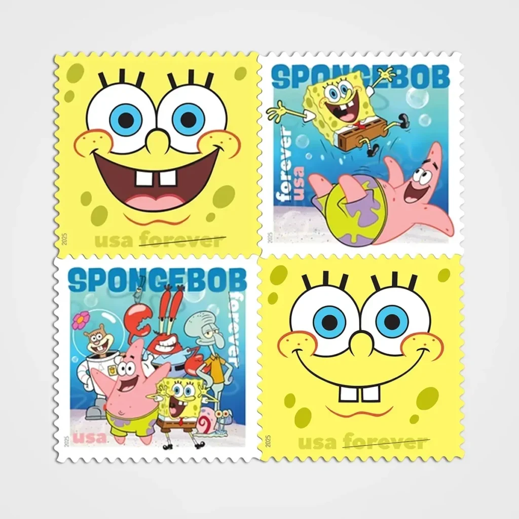 SpongeBob SquarePants Stamps - Forever First Class Postage Stamps